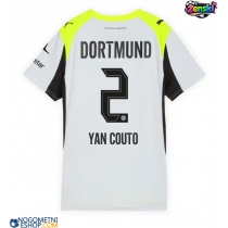 Ženski Nogometni dresi Borussia Dortmund Yan Couto #2 Gostujoči 2025-26 Kratek Rokav